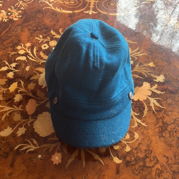 PISTIL teal adjustable wool/poly blend cap hat - Picture 2 of 4